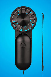 Product shot of the Rechargeable Mighty Mini Fan in colour Black (Black), detail
