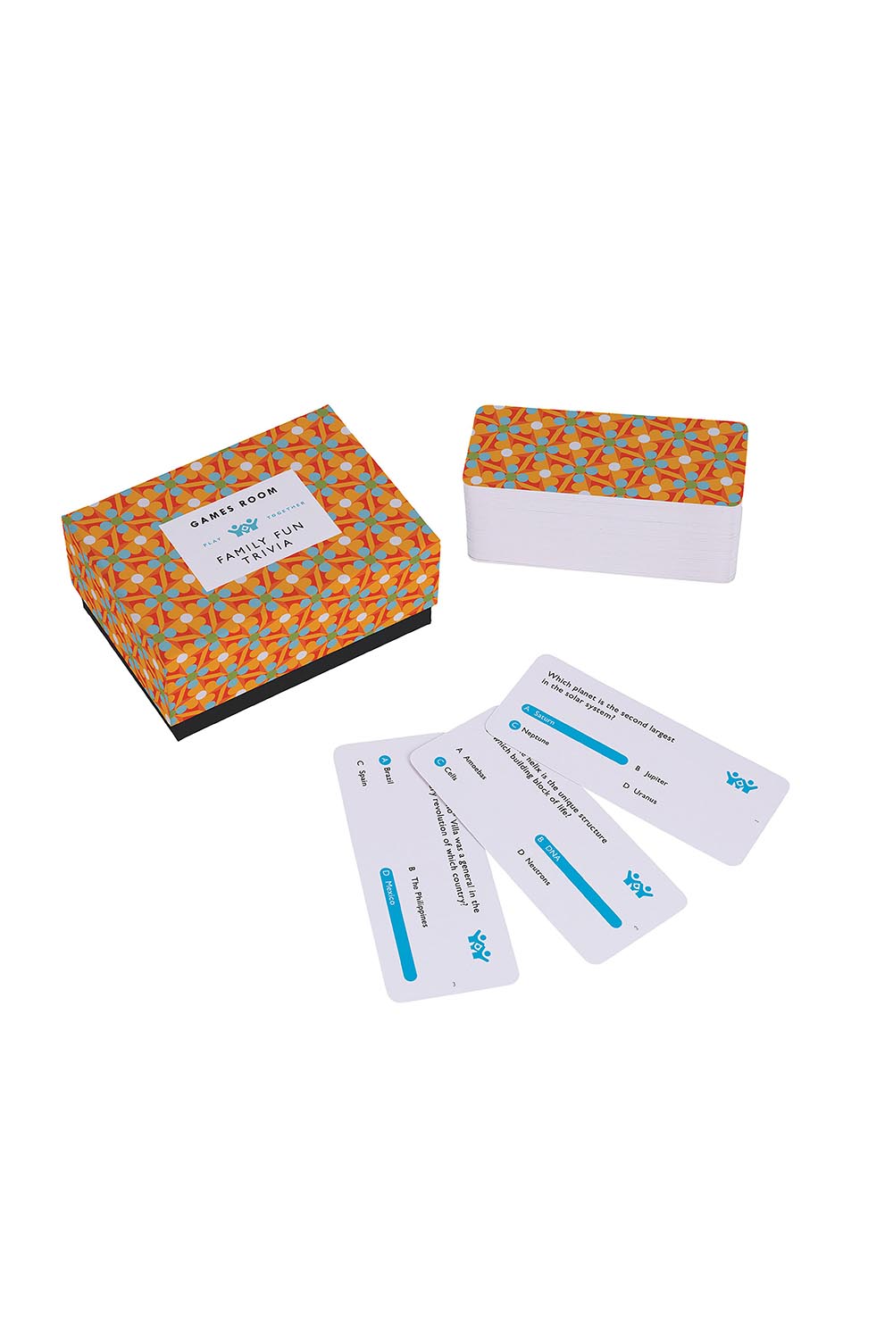 Product shot of the Family Fun Trivia - Multi in colour Multi, showing detail