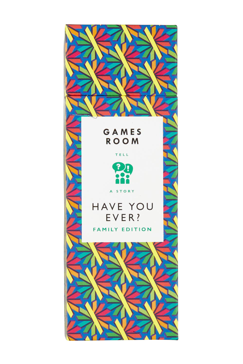 Product shot of the Have You Ever? Family Edition in colour Multi, from the front