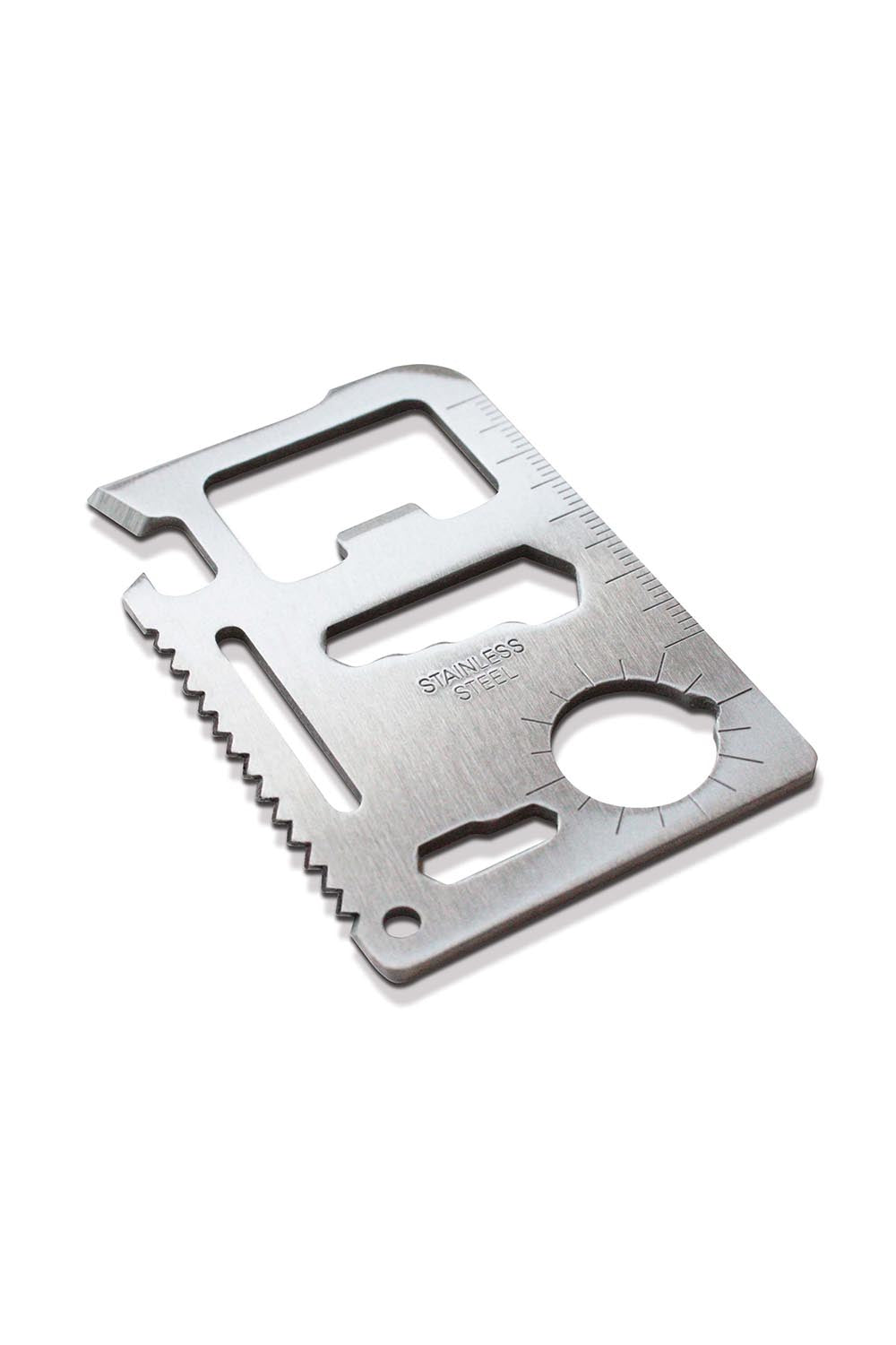 Product shot of the 10 In 1 Survival Tool in colour Silver (Metallics), detail