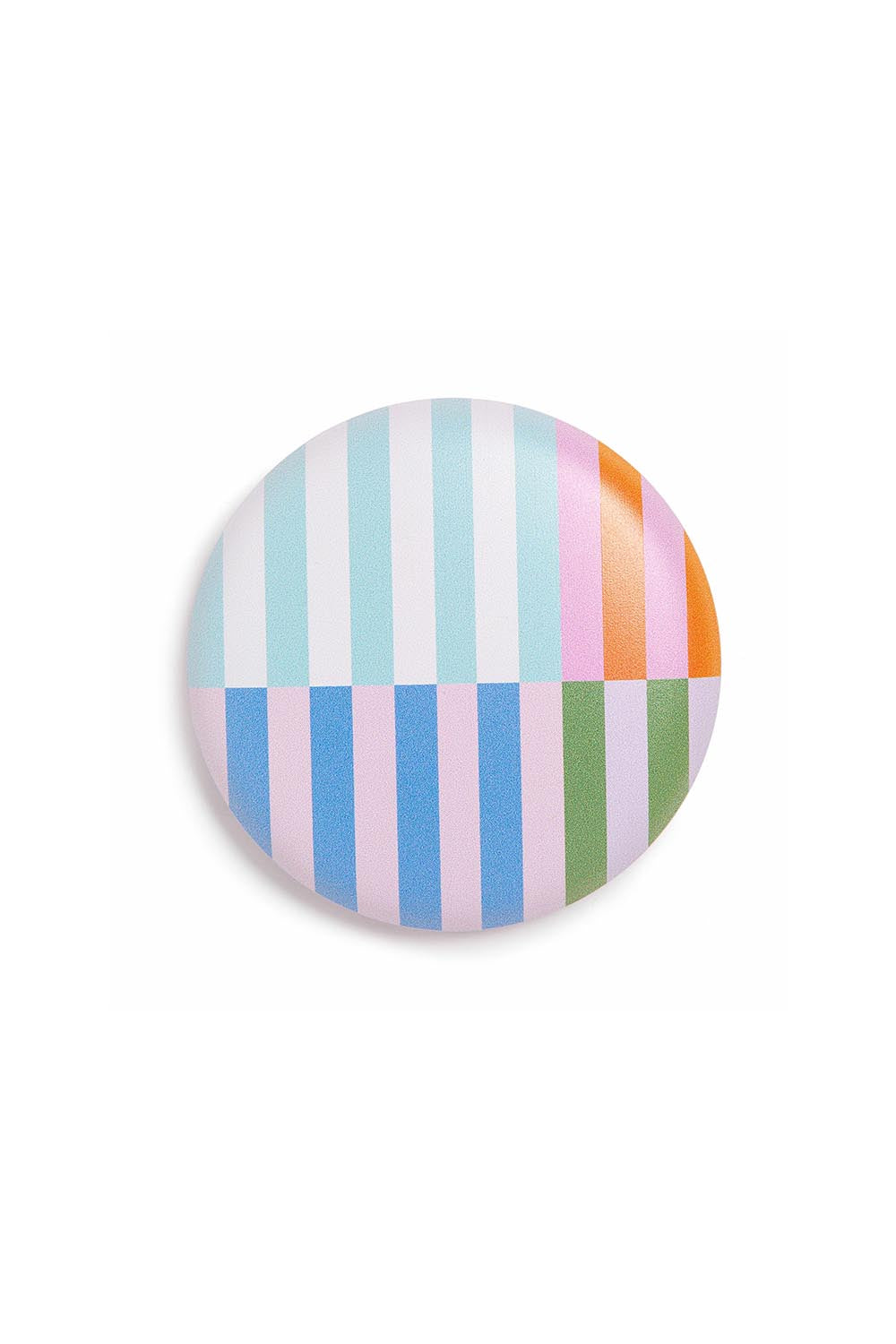Product shot of the LED Rechargable Pocket Mirror - Lineprint in colour Lineprint, from the back