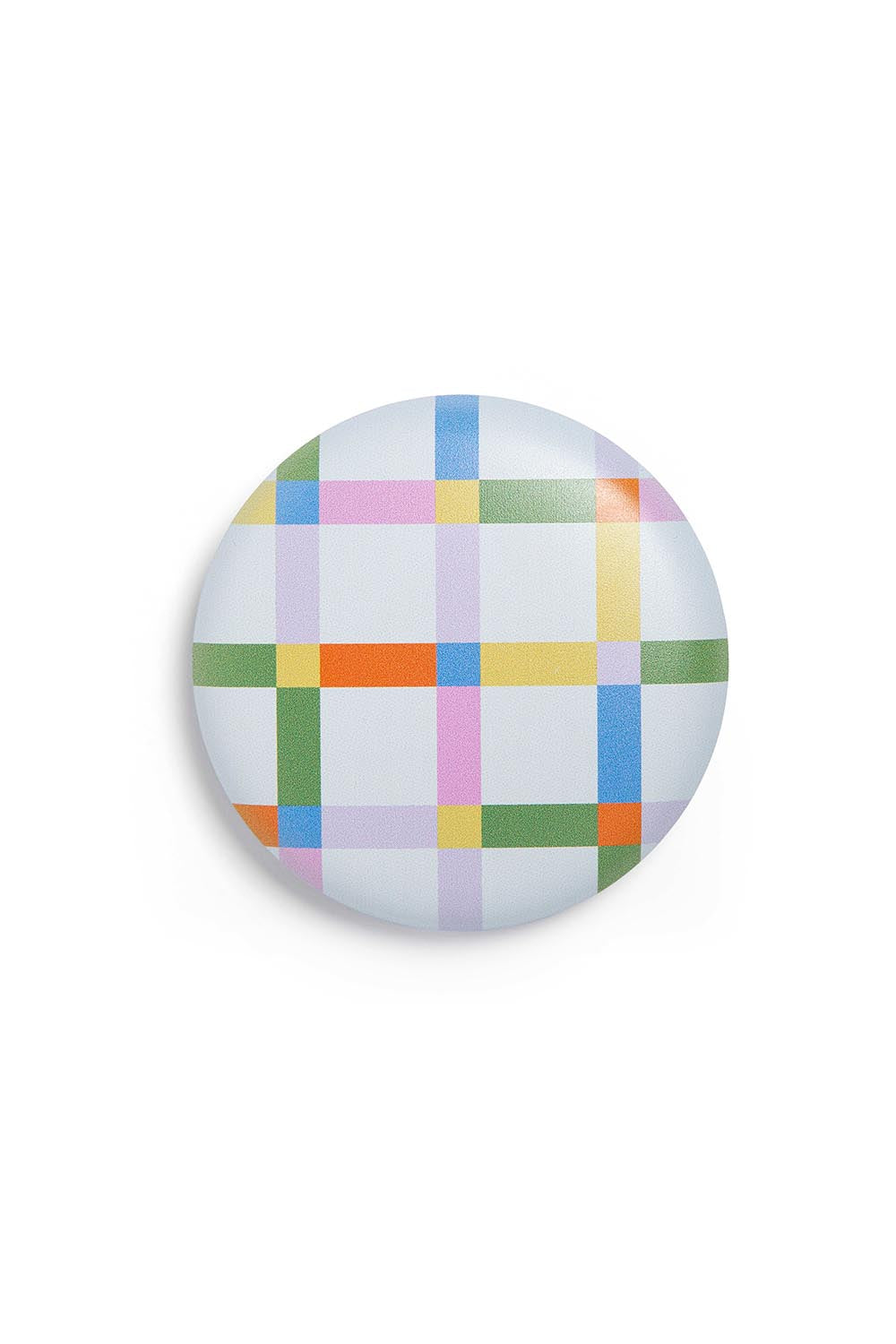 Product shot of the LED Rechargable Pocket Mirror - Squareprint in colour Squareprint, from the back