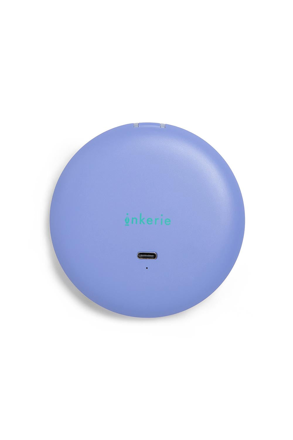 Product shot of the LED Rechargable Pocket Mirror - Squareprint in colour Squareprint, showing detail