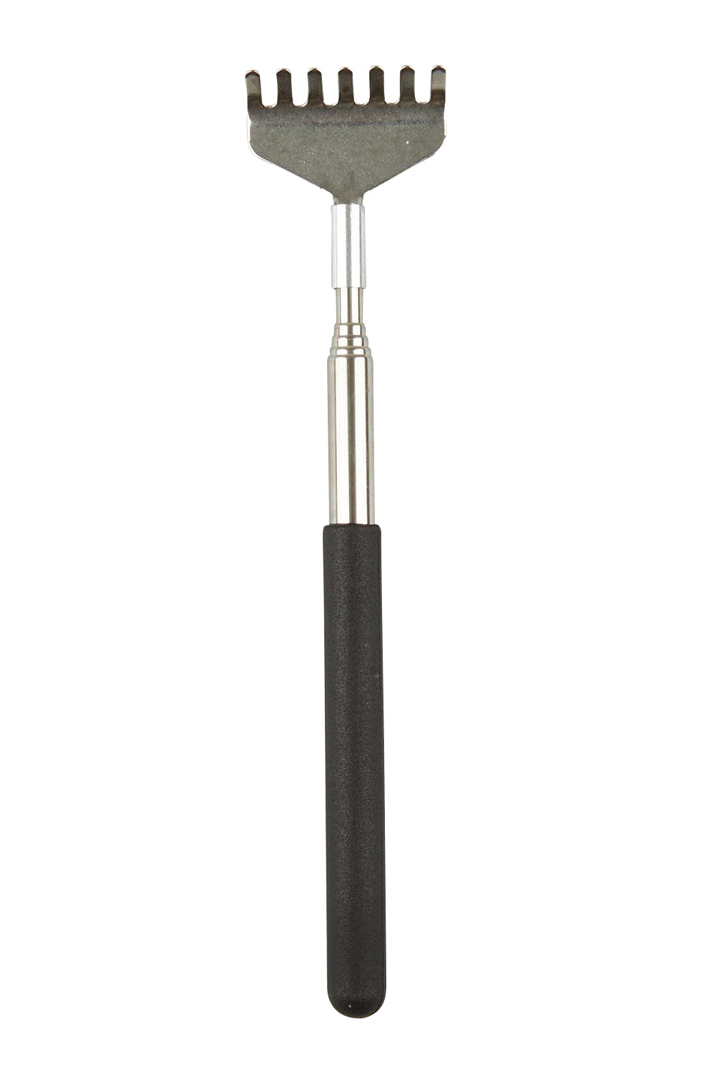 Product shot of the Telescopic Back Scratcher in colour Steel (Metallics), from the front