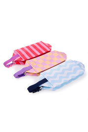 Product shot of the Fly With Me Toiletries Bag - Blue in colour Blue, showing detail