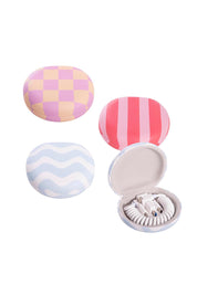 Product shot of the Fly With Me Charging Cable Adapter Set - Pink in colour Pink, showing detail