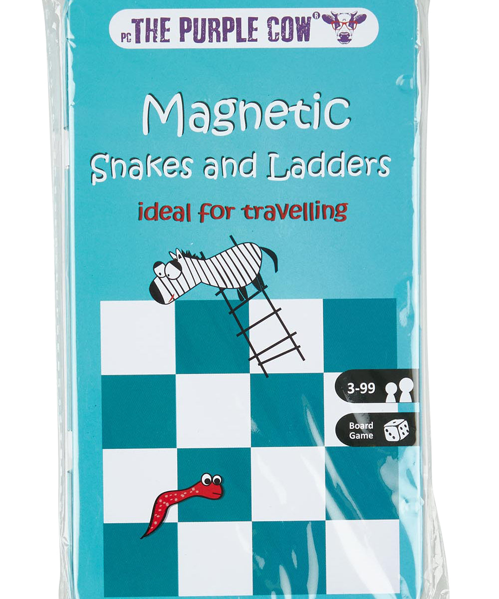 Product shot of the Magnetic Snakes & Ladders in colour Blue (Blue), from the front