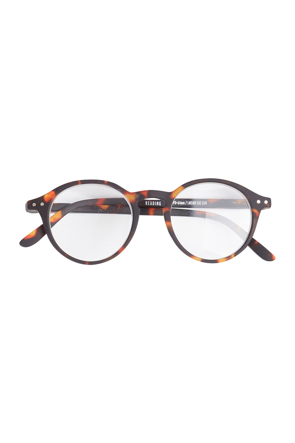 Product shot of the D Screen Blue Light Glasses in colour Tortoise, from the front