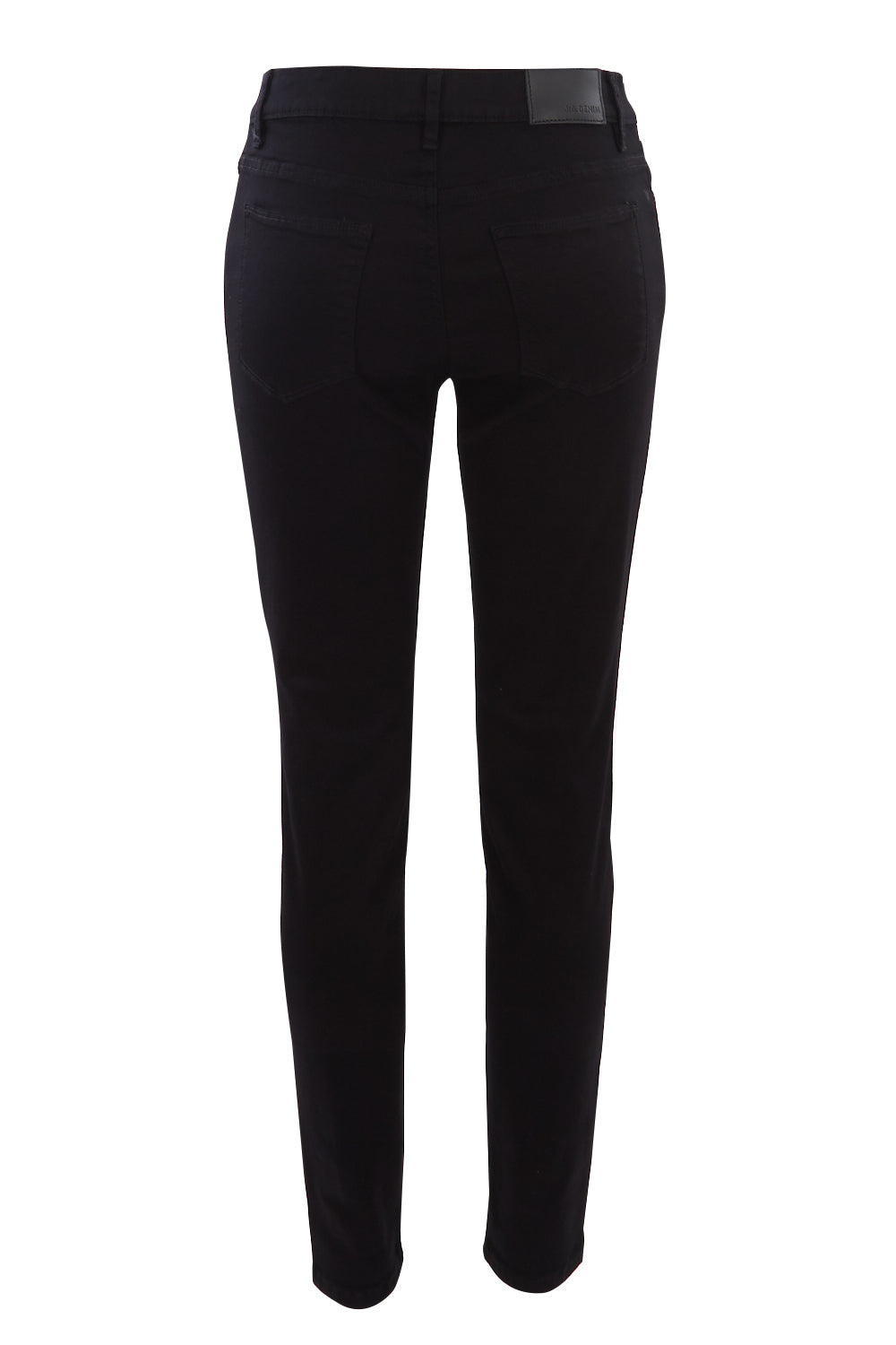 Product shot of The Twiggy Mid Rise Skinny in colour Black (Black), from the back