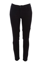 Product shot of The Twiggy Mid Rise Skinny in colour Black (Black), from the front