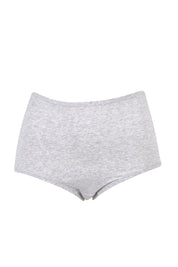 Product shot of the Body Cotton Full Brief in colour Overcast (Grey), from the front