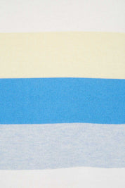 Product shot of the Riveria Jeresey Dress in colour Mulitstri (White), detail