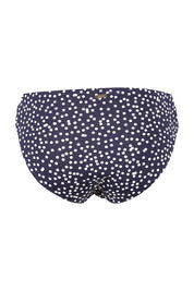 Product shot of the Belle Bikini Bottom in colour Navyspot (Blue), from the back