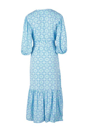 Product shot of the Zara Dress in colour Marine (Blue), from the back