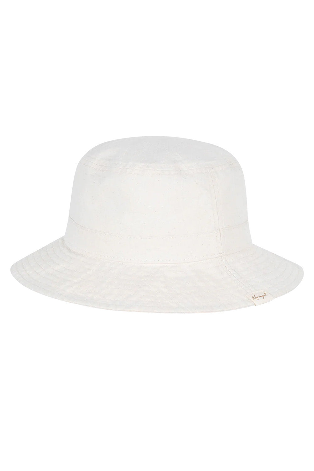 Product shot of the Tullamore Cotton Bucket Hat in colour Natural, from the front