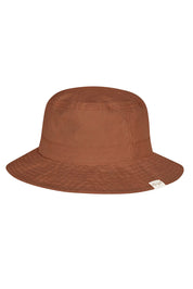 Product shot of the Tullamore Cotton Bucket Hat in colour Tan, from the front