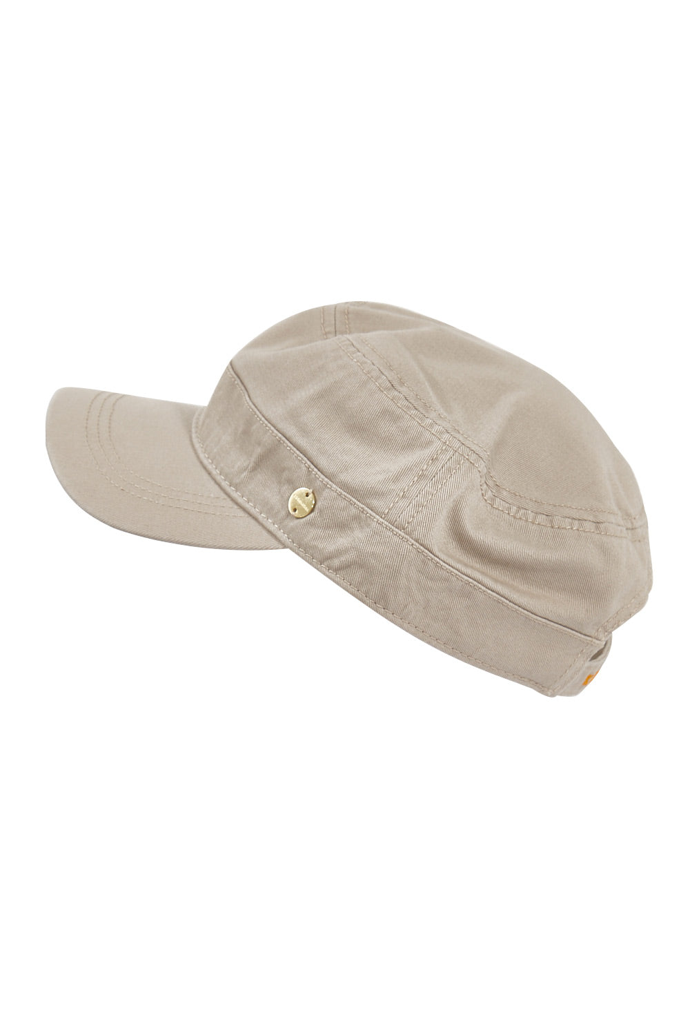Product shot of the Marley Mao Cap in colour Latte, from the front