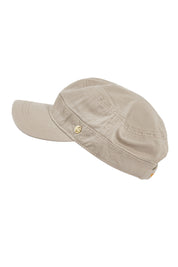 Product shot of the Marley Mao Cap in colour Latte, from the front