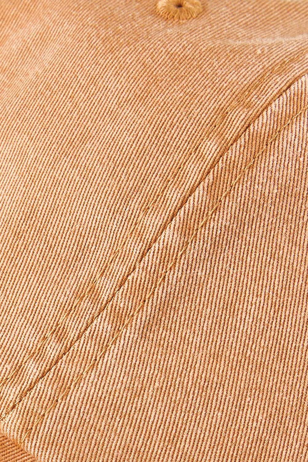 Product shot of the Vacay Everyday Cotton Cap - Caramel in colour Caramel, from the back