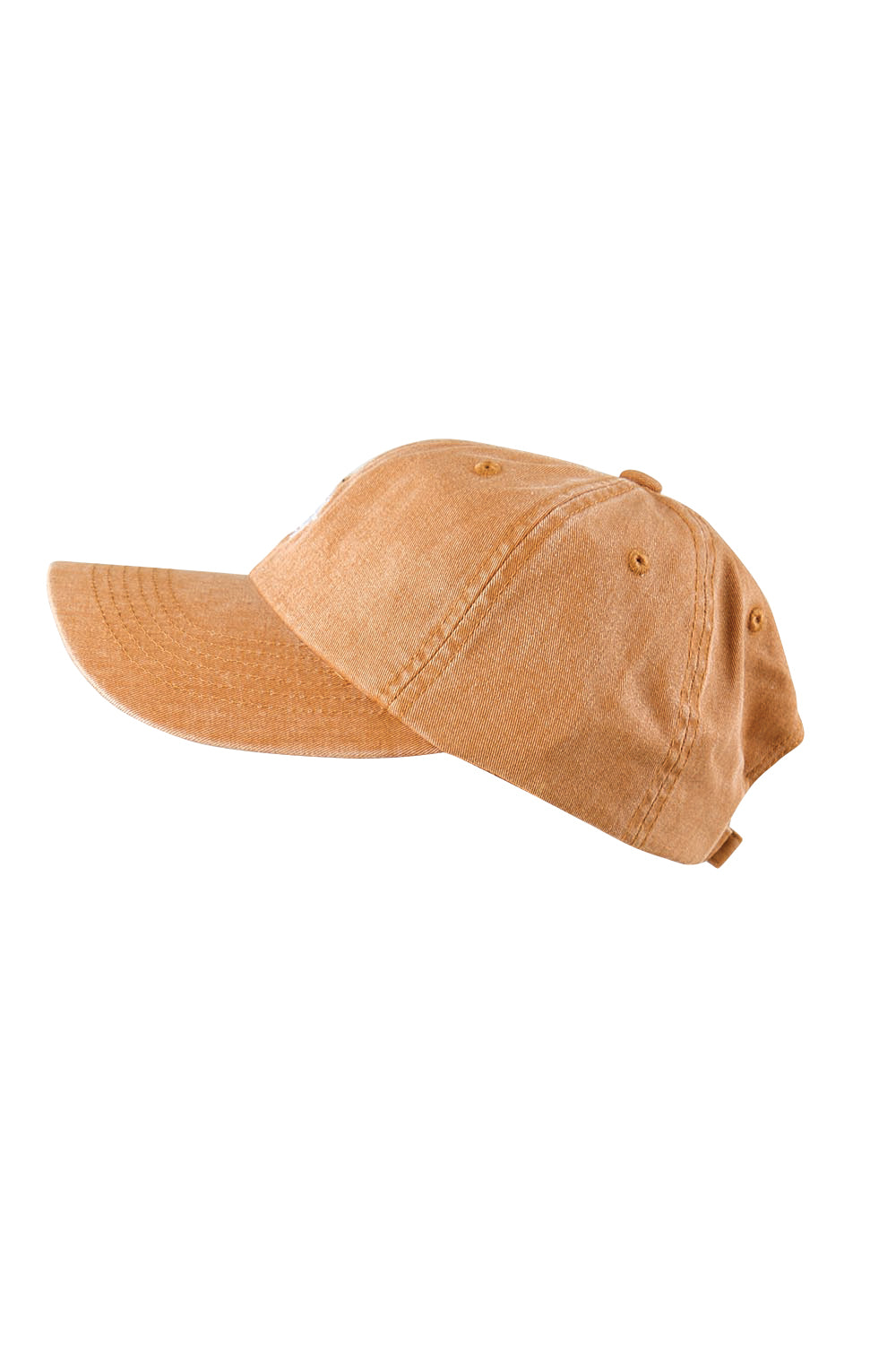 Product shot of the Vacay Everyday Cotton Cap - Caramel in colour Caramel, from the front