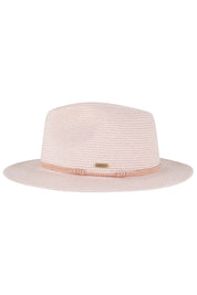 Product shot of the Canwell Packable Safari Hat in colour Blush (Pink), detail
