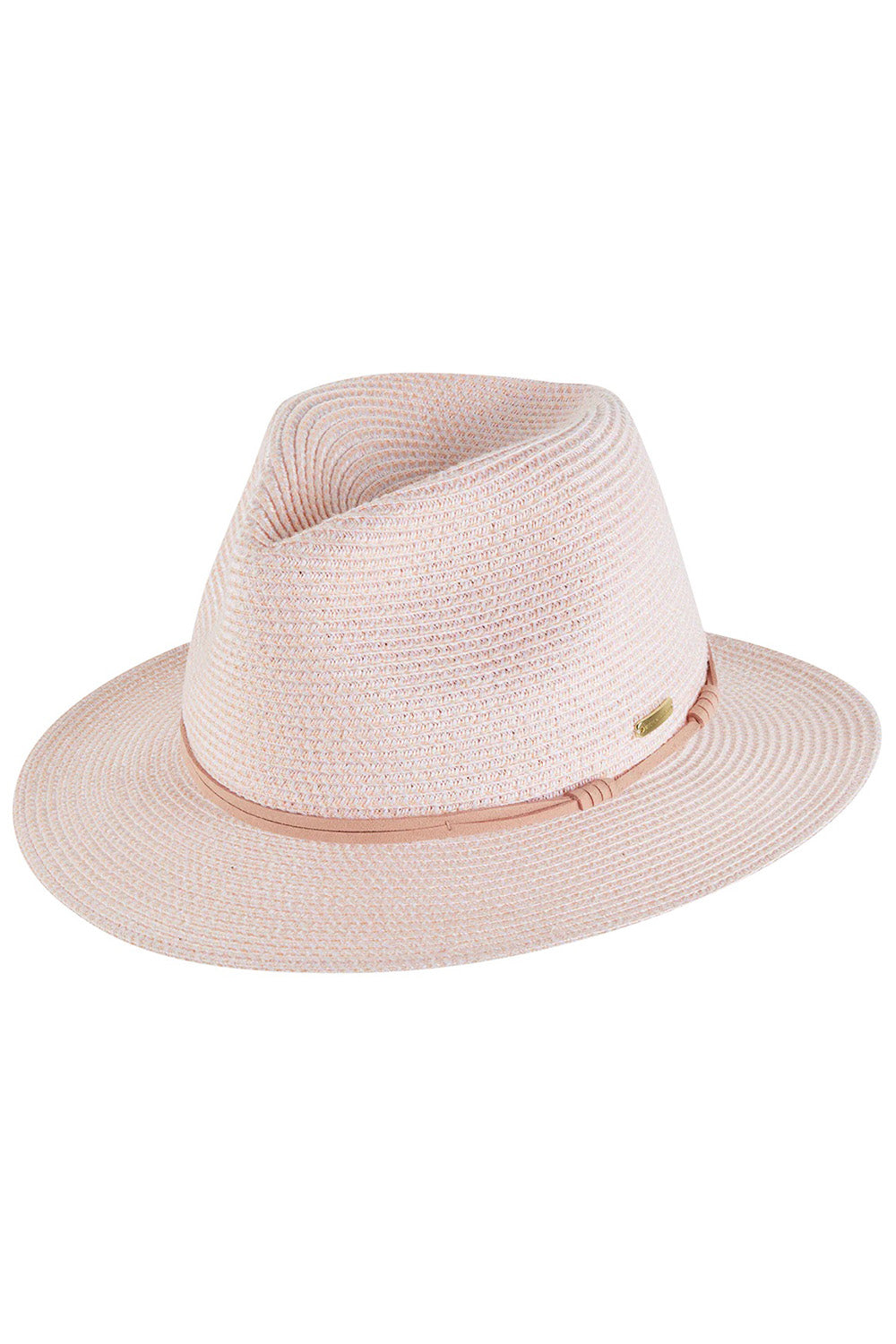 Product shot of the Canwell Packable Safari Hat in colour Blush (Pink), from the front