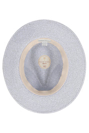 Product shot of the Canwell Packable Safari Hat in colour Denim (Blue), detail