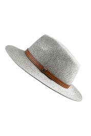 Product shot of the Kallie Merino Wool Safari Hat - Greymarle in colour Greymarle, from the front