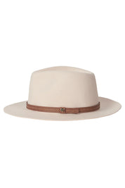 Product shot of the Kallie Merino Wool Safari Hat in colour Nude, detail