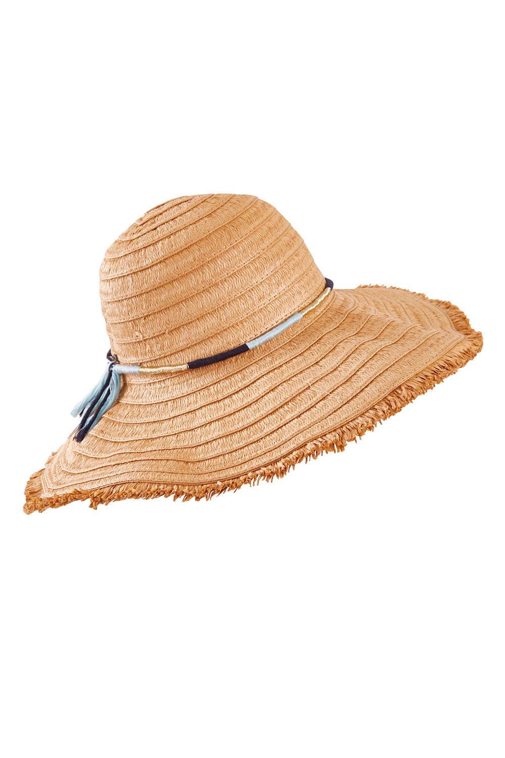 Product shot of the Kata Wide Brim Hat in colour Natural, from the front