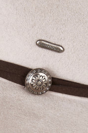 Product shot of the Matilda Mid Brim in colour Grey (Grey), detail