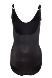 Product shot of the Underbust Smooth Shaping Bodysuit in colour Black (Black), from the front
