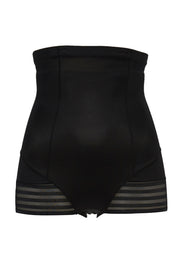 Product shot of the High Waist Shaping Brief in colour Black (Black), from the front