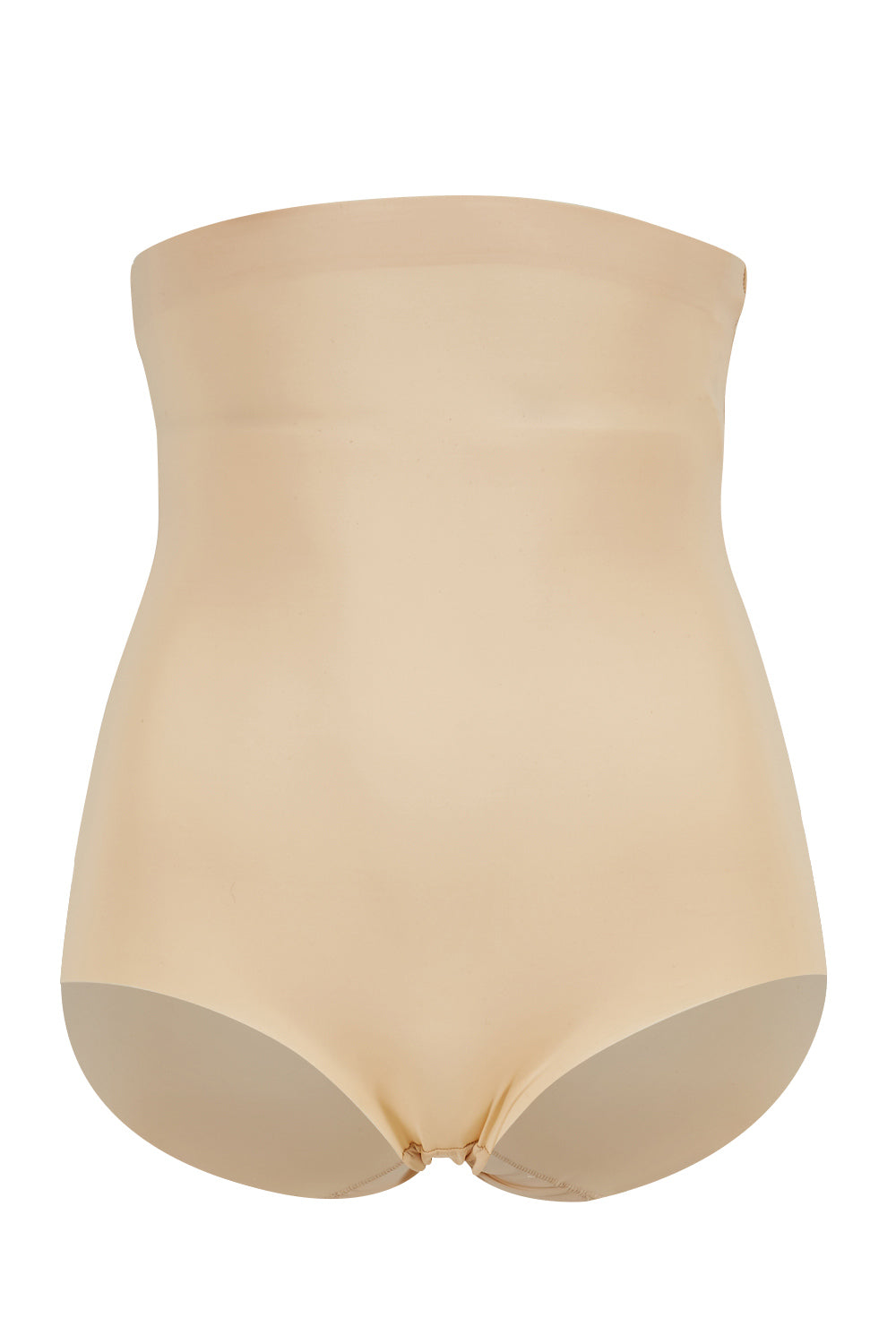 Product shot of the Everyday High Waisted Brief in colour Nude, from the front