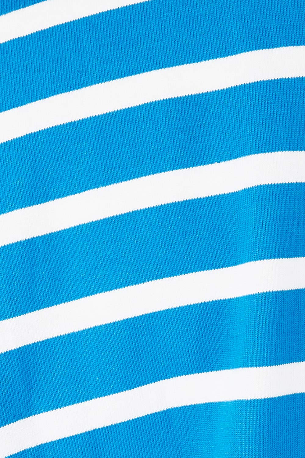 Product shot of the Brigitte Tee in colour Cobalt (Blue), detail