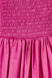 Product shot of the Leanne Dress in colour Violet (Purple), detail