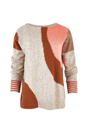Product shot of the Whirlwind Jumper in colour Earth, from the front
