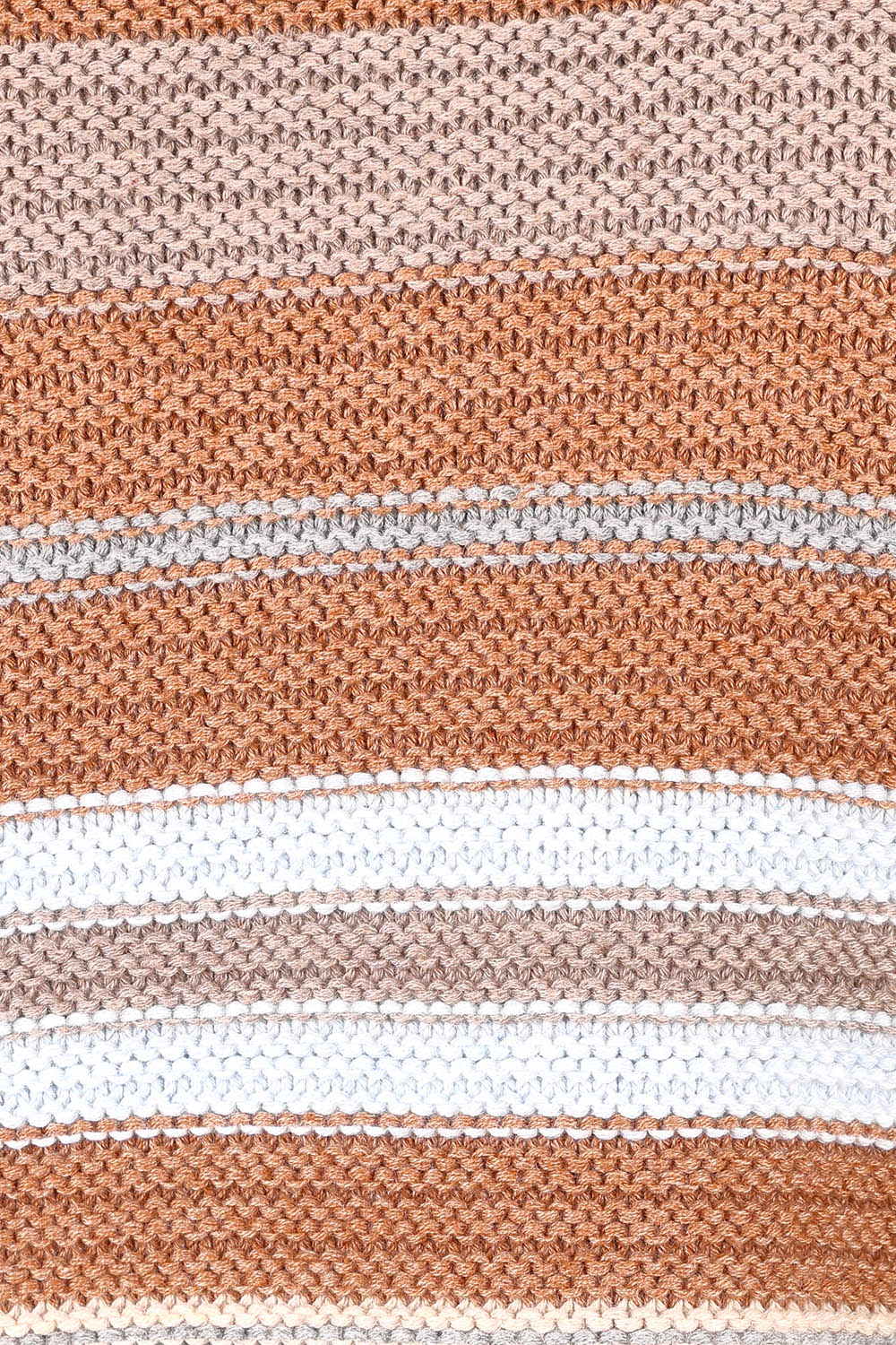 Product shot of the Multi Stripe Cotton Blend Jumper in colour Midgrey, detail
