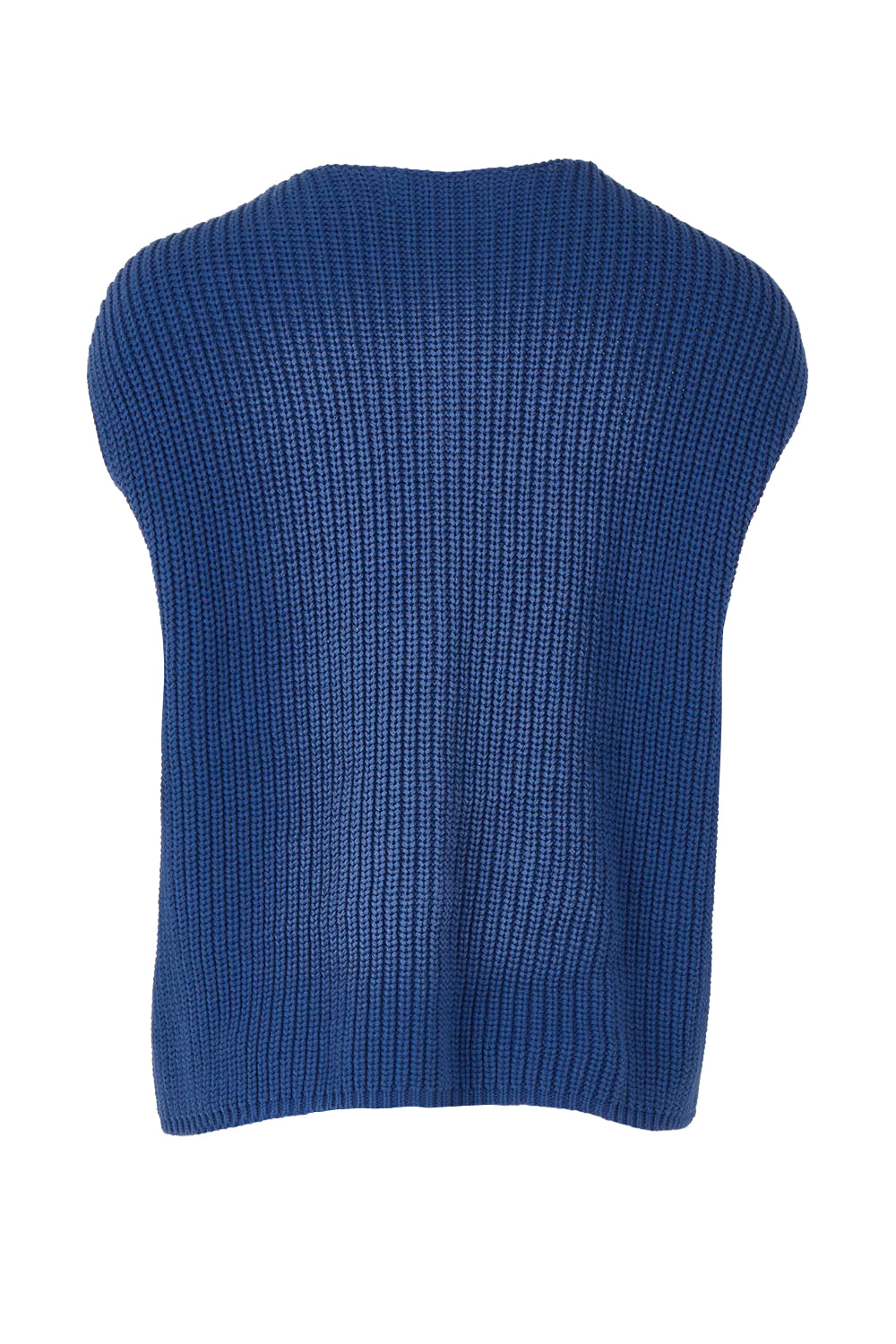 Ribbed Cotton Vest – Bluebell