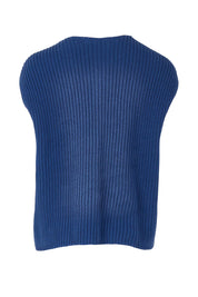 Ribbed Cotton Vest – Bluebell