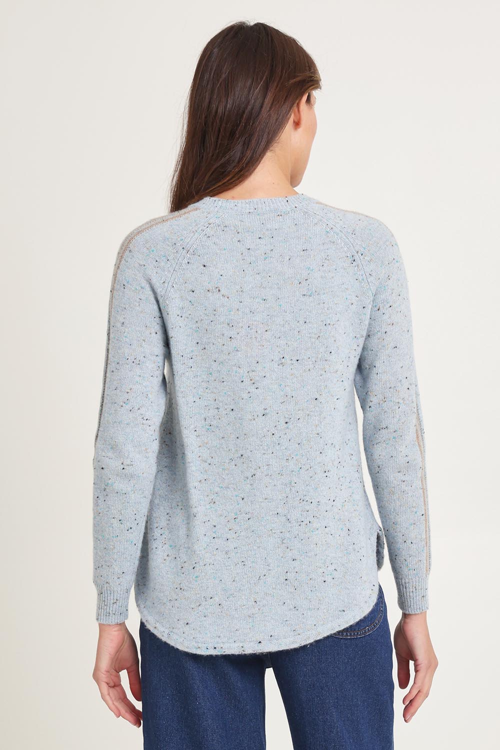 Pocket Detail Wool Blend Jumper – Sky