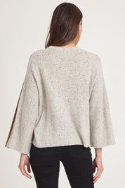 Texture Wool Blend Crew Knit - Natural