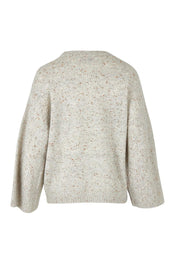 Texture Wool Blend Crew Knit - Natural