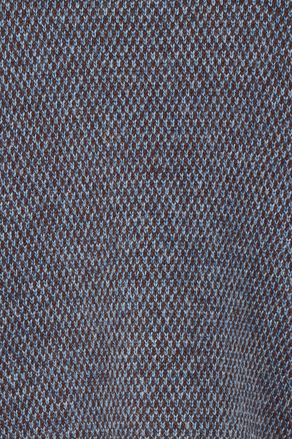 Pattern Wool Cotton Blend Vest – Denim