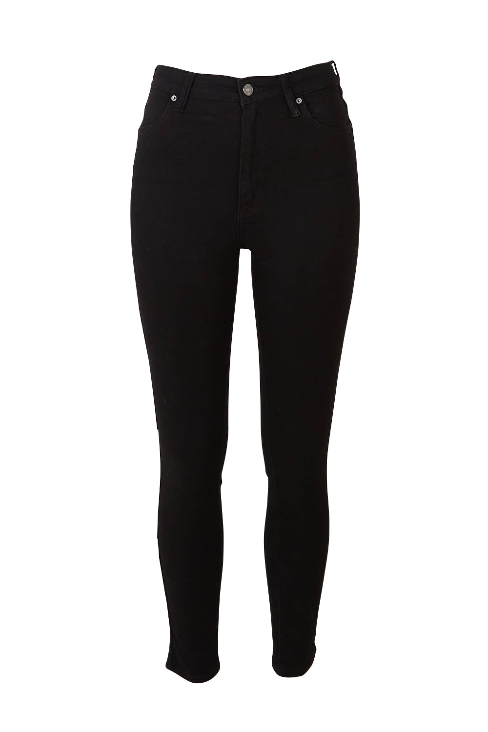Product shot of the Hi Rider Jean in colour Exblack (Black), from the front