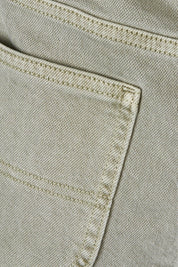 Product shot of the Girlfriend Short in colour Thyme (Green), detail