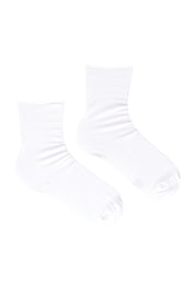 Product shot of the Comfort Top Sock in colour White (White), from the front