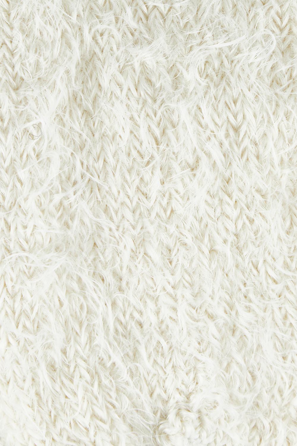 Furry Plush Sock - Cream