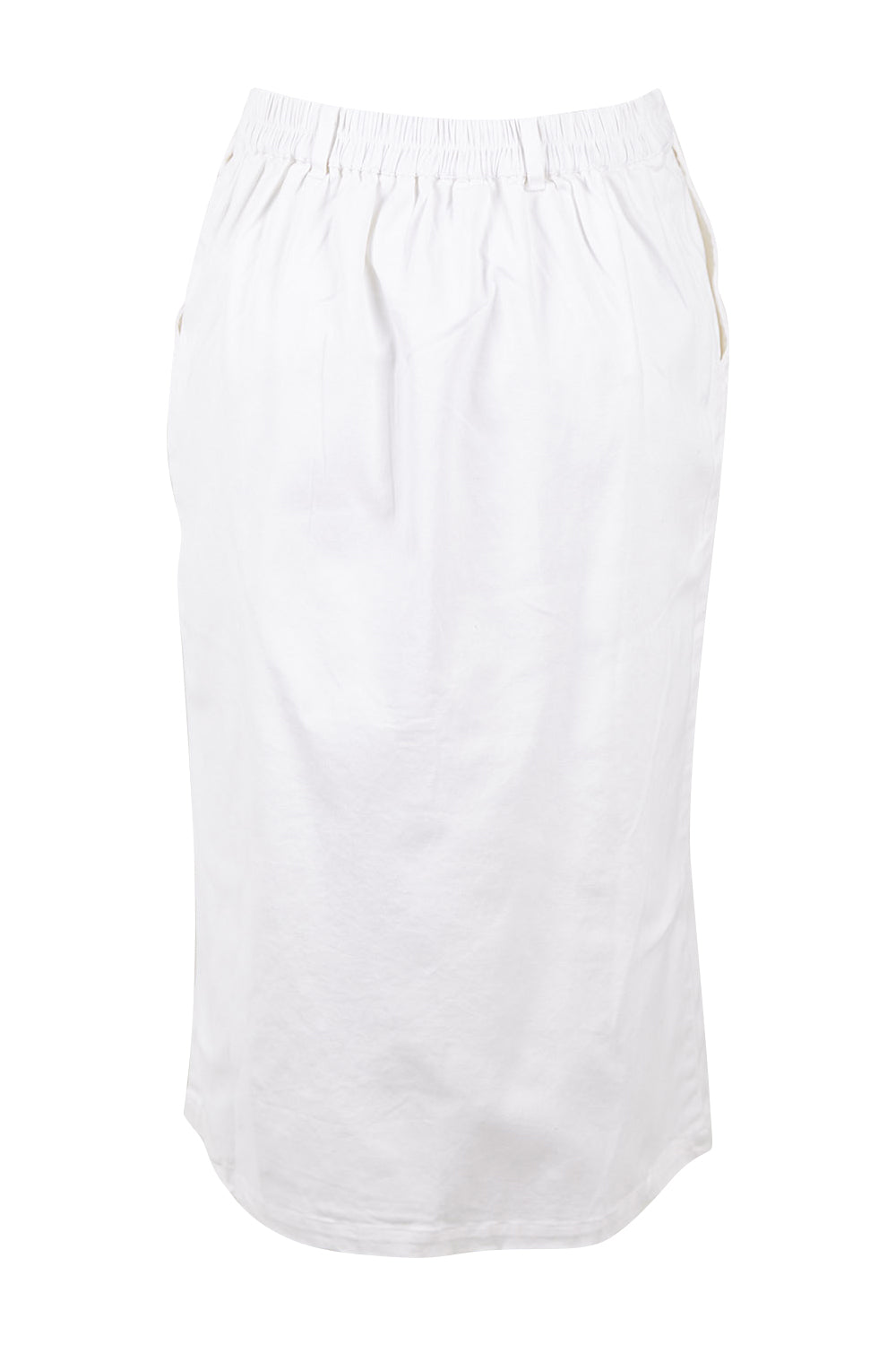 Product shot of the Orchard Skirt in colour White (White), from the back