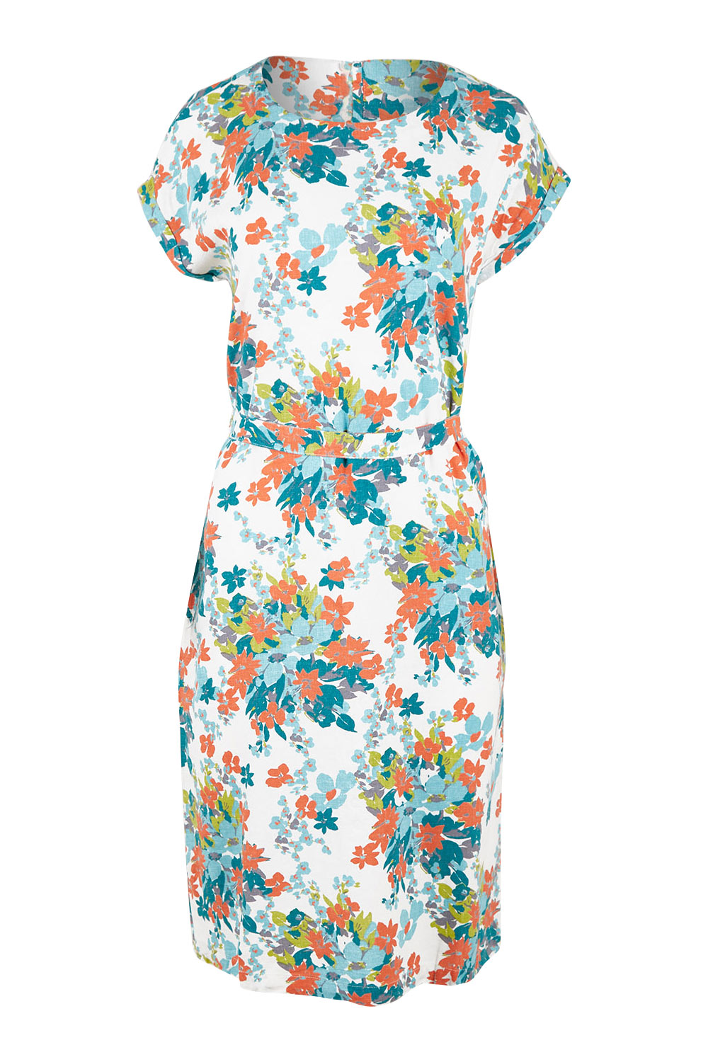 Product shot of the Seren Dress in colour White (White), from the front